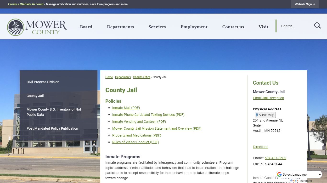 County Jail | Mower County, MN